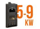 Krbové kachle s výkonom výmenníka od 5 kW do 9 kW