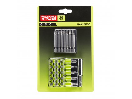 Súprava skrutkovacích bitov: 20x 25mm skrutkovací bit - 4x Philips (PH2) RYOBI RAK28MSD