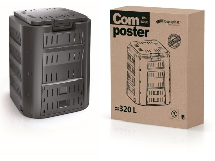 Kompostér COMPOGREEN 320 l čierny