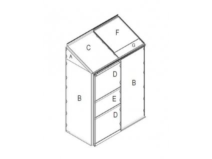 náhradní prosklení pro skleník VITAVIA IDA 900 PC 6 mm LG3076 - uvodni fotka