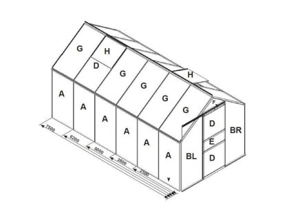 náhradní prosklení pro skleník VITAVIA VENUS 6200 PC 6 mm LG3065 - uvodni fotka