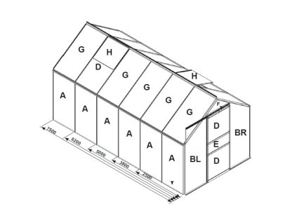 náhradní prosklení pro skleník VITAVIA VENUS 2500 PC 4 mm LG3058 - uvodni fotka