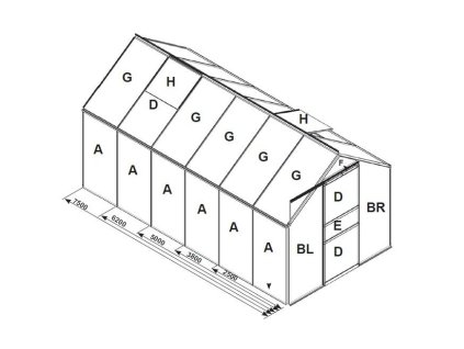 náhradní prosklení pro skleník VITAVIA VENUS 3800 PC 4 mm LG3060 - uvodni fotka