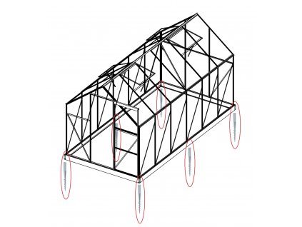 Sada 8 zemné skrutky (modely 8x7, 8x10, 8x12, 6700 - 9900)