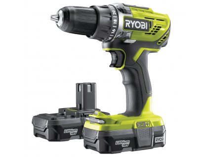 AKU Vŕtačka/skrutkovač RYOBI R18DD3-213S 18V + akumulátor + nabíjačka